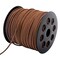 2.6mm Suede Cord, 100 Yards Flat Faux Leather Cord for Jewelry Making, Necklace and Bracelet Making, Dream Catchers and DIY Crafts (Brown)